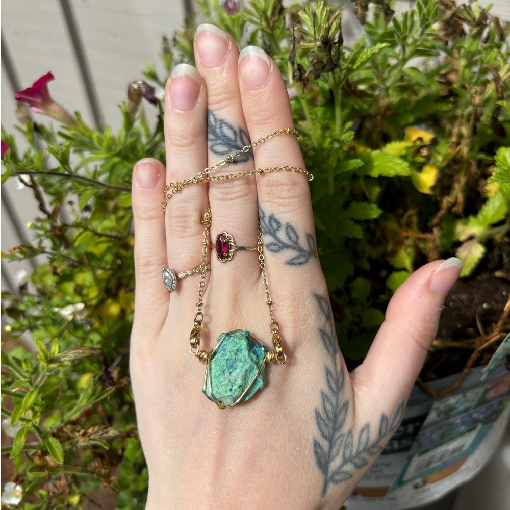 Chrysocolla Interchangeable Necklace - image 2